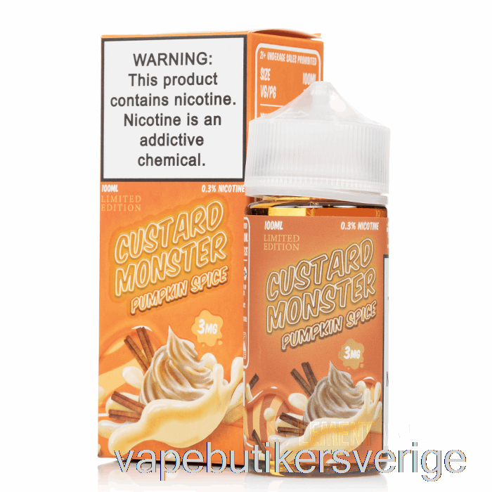 Vape Sverige Pumpa Krydda - Vaniljsås Monster - 100ml 3mg